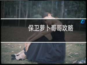 保卫萝卜哥哥攻略