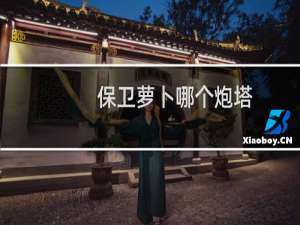 保卫萝卜哪个炮塔