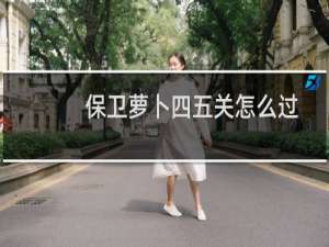 保卫萝卜四五关怎么过