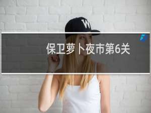 保卫萝卜夜市第6关