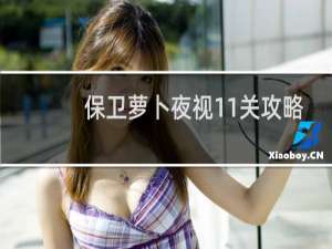 保卫萝卜夜视11关攻略