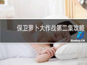 保卫萝卜大作战第二集攻略