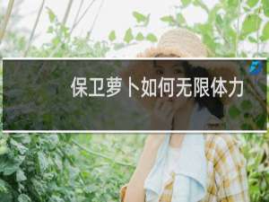 保卫萝卜如何无限体力