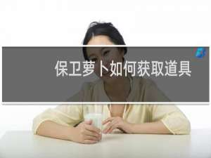 保卫萝卜如何获取道具