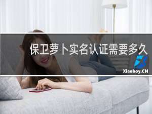 保卫萝卜实名认证需要多久