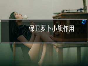 保卫萝卜小旗作用