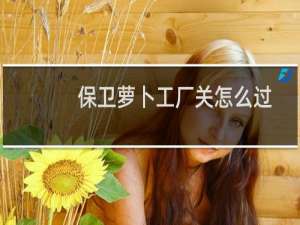 保卫萝卜工厂关怎么过