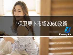 保卫萝卜市场 60攻略