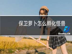 保卫萝卜怎么孵化怪兽