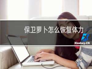 保卫萝卜怎么恢复体力