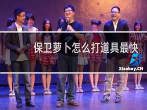 保卫萝卜怎么打道具最快