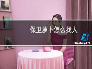 保卫萝卜怎么找人