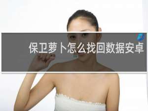保卫萝卜怎么找回数据安卓