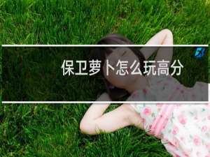 保卫萝卜怎么玩高分