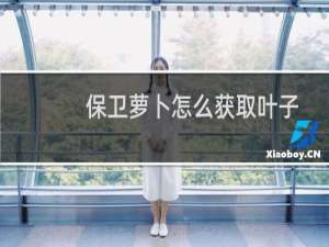 保卫萝卜怎么获取叶子