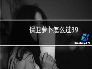 保卫萝卜怎么过39