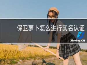 保卫萝卜怎么进行实名认证