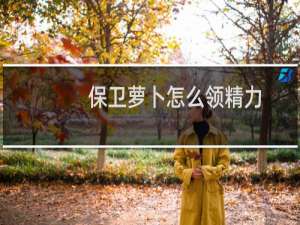 保卫萝卜怎么领精力