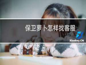 保卫萝卜怎样找客服