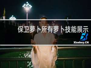 保卫萝卜所有萝卜技能展示