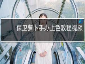 保卫萝卜手办上色教程视频