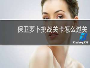 保卫萝卜挑战关卡怎么过关