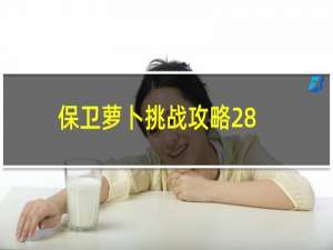 保卫萝卜挑战攻略28（保卫萝卜挑战攻略30）