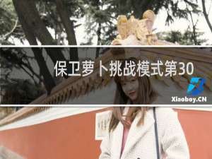保卫萝卜挑战模式第30