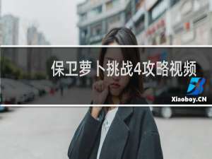 保卫萝卜挑战4攻略视频