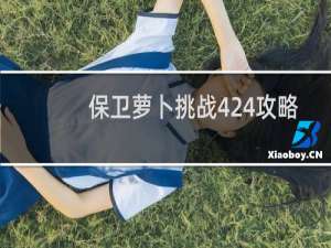 保卫萝卜挑战424攻略