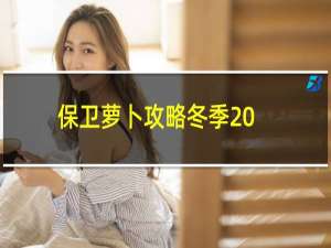 保卫萝卜攻略冬季20