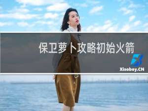 保卫萝卜攻略初始火箭