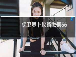 保卫萝卜攻略微信66
