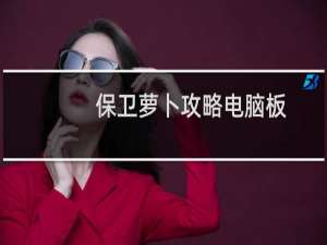 保卫萝卜攻略电脑板