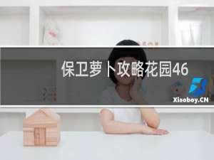 保卫萝卜攻略花园46