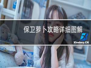 保卫萝卜攻略详细图解