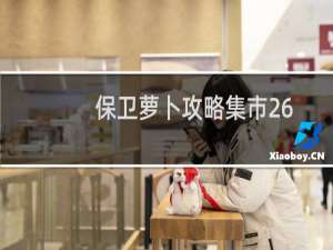 保卫萝卜攻略集市26