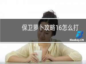 保卫萝卜攻略16怎么打