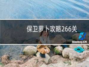 保卫萝卜攻略266关