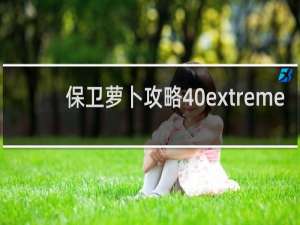 保卫萝卜攻略40extreme