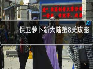保卫萝卜新大陆第8关攻略
