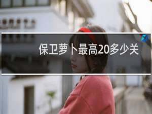 保卫萝卜最高 多少关