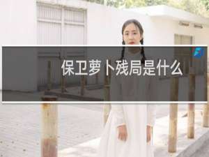 保卫萝卜残局是什么