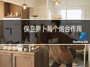 保卫萝卜每个炮台作用