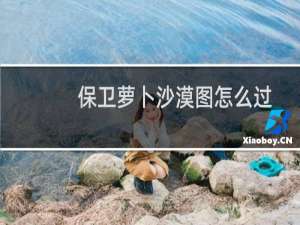 保卫萝卜沙漠图怎么过