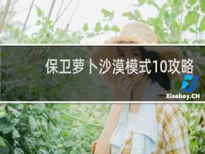 保卫萝卜沙漠模式10攻略