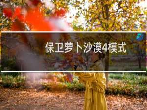 保卫萝卜沙漠4模式