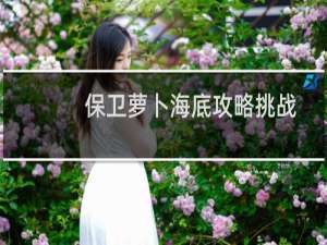 保卫萝卜海底攻略挑战