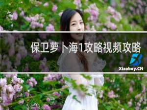 保卫萝卜海1攻略视频攻略