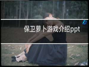 保卫萝卜游戏介绍ppt